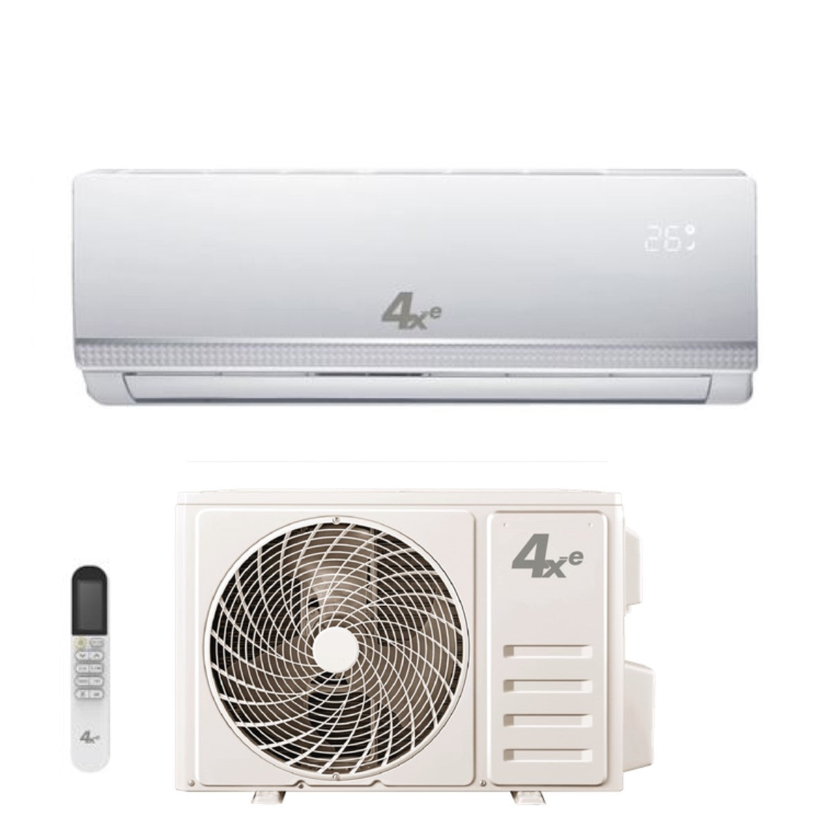 Climatizzatore Condizionatore 4Xe Inverter serie WHITE 12000 Btu WHITE112+ R-32 Wi-Fi Optional Classe A++/A+