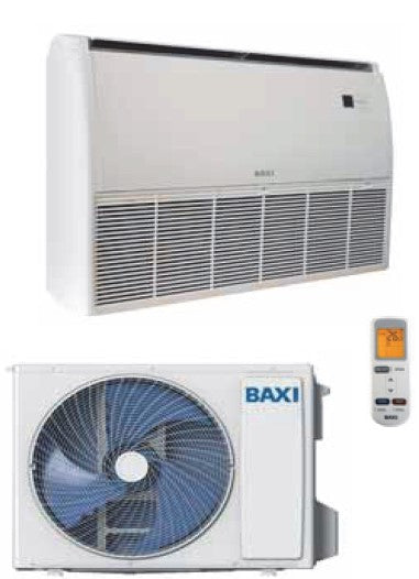 Climatizzatore Condizionatore Baxi Inverter Soffito\Pavimento 48000 Btu RZGNF140 + RZGT140 Trifase R-32 Wi-Fi Optional A++\ A+