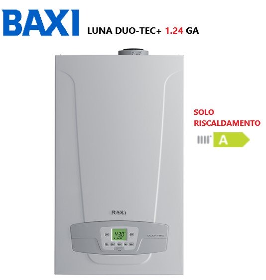 CALDAIA A GAS BAXI LUNA DUO-TEC+ 1.24 GA GPL COMPLETA DI KIT SCARICO FUMI - NEW ErP SOLO RISCALDAMENTO