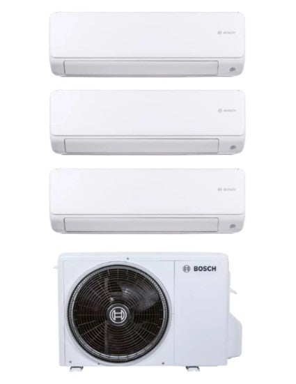 Airconditioner Bosch Trial Split Inverter serie CLIMATE 6000i 9+12+12 met CL5000M 79/3 E R-32 Wi-Fi Optioneel 9000+12000+12000