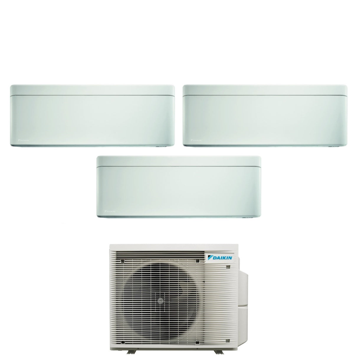 Airconditioner Daikin Bluevolution Trial Split Inverter serie STYLISH WHITE 5+7+7 met 3MXM40A R-32 Geïntegreerde Wi-Fi 5000+7000+7000 Witte Kleur Italiaanse Garantie