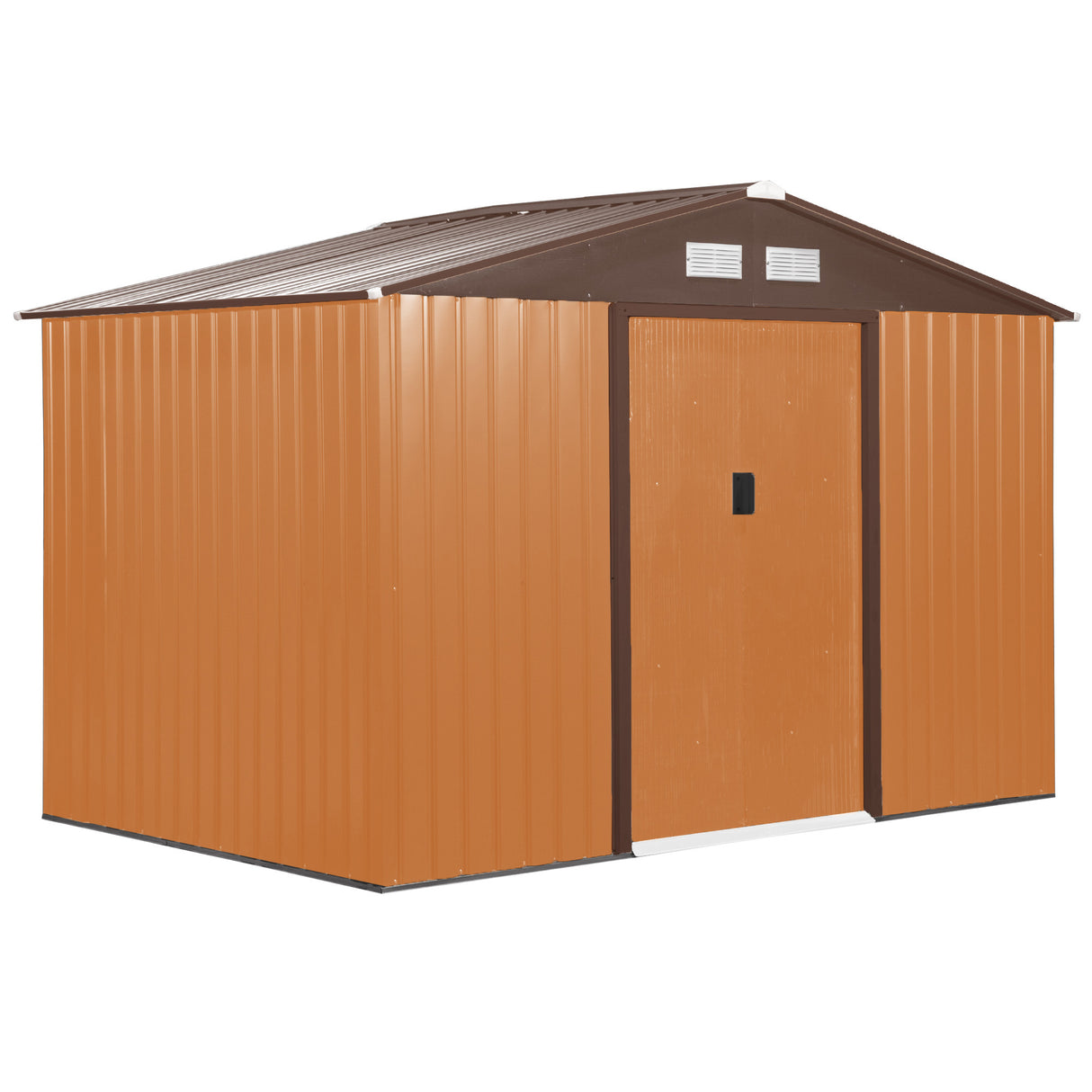 easycomfort-tuinhuisje-met-onderstel-en-dubbele-schuifdeuren-in-stalen-plaatstaal-tuinhuisje-277x195x192cm-geel