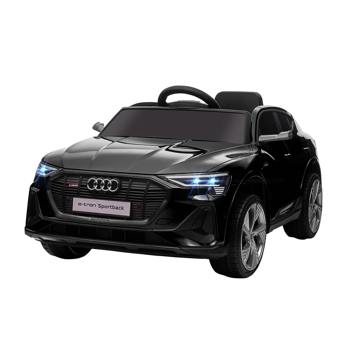 Easycomfort Elektrische Auto voor Kinderen 12V met Afstandsbediening, Snelheid 3-8km/u, Lichtjes en Muziek, Leeftijd 3-5 Jaar, Zwart