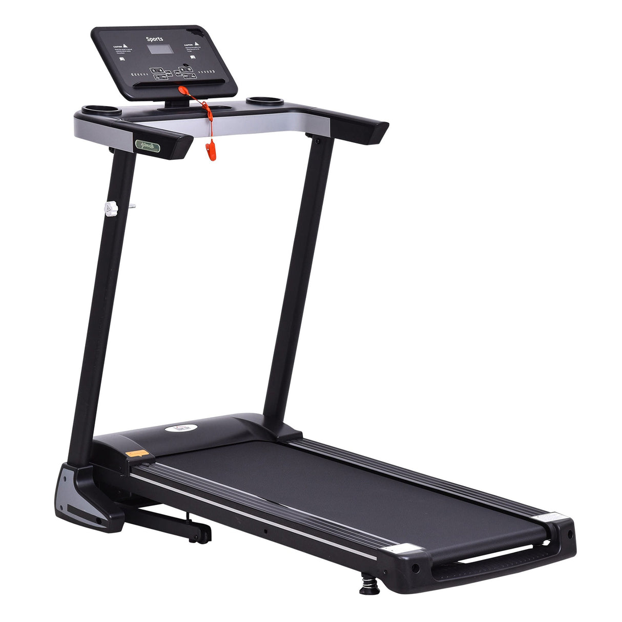 EASYCOMFORT Elektrische Opvouwbare Loopband Ruimtebesparend, Professionele Loopband met 12 Vooraf Ingestelde Programmas en LCD-scherm voor Thuis- of Op Kantoor Training, 1-12 km/u, Zwart