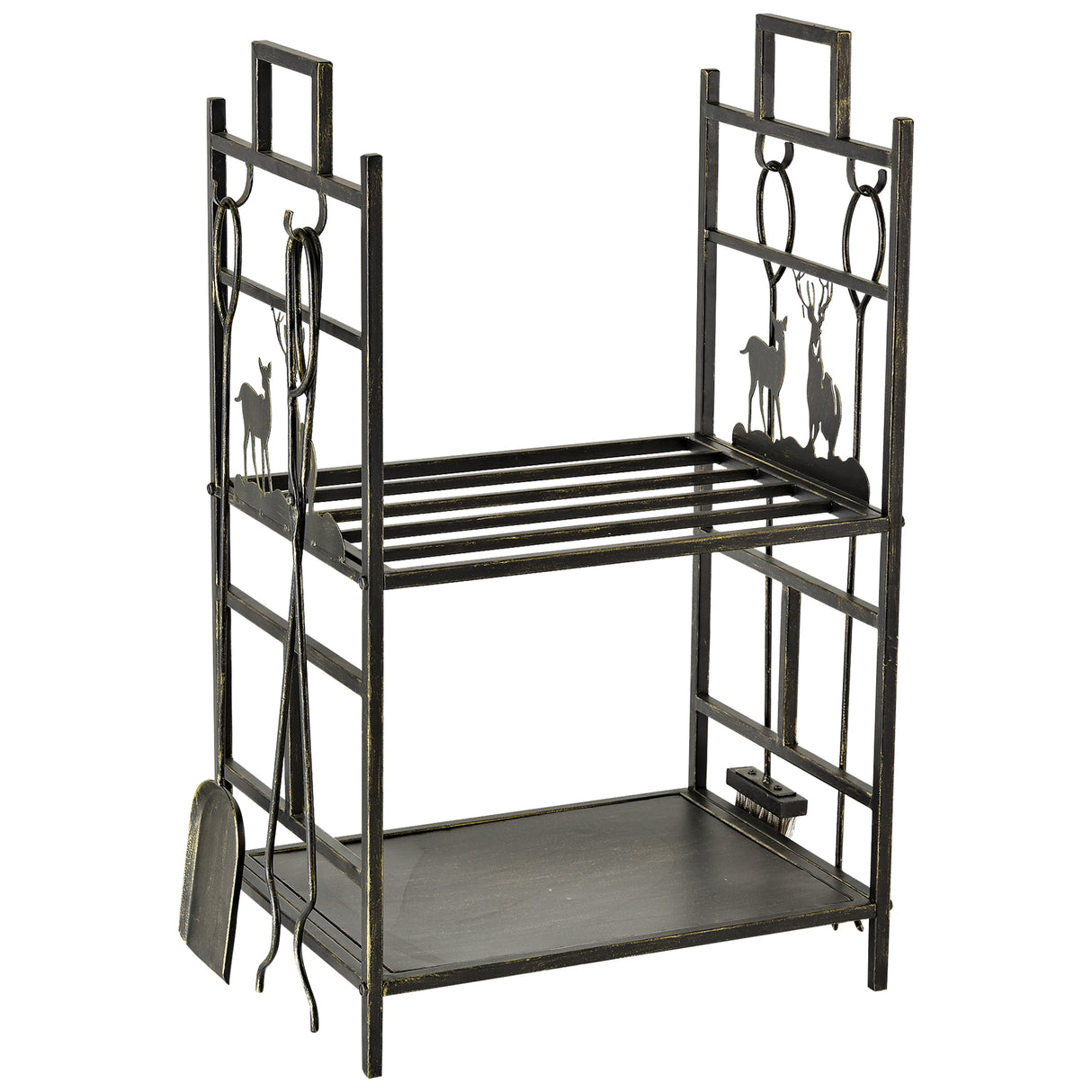 easycomfort-smeedijzeren-haardhouthouder-met-haardgereedschap-en-handgrepen-verhoogde-haardhouthouder-voet-en-decoraties-51,5x33x77cm-zwart