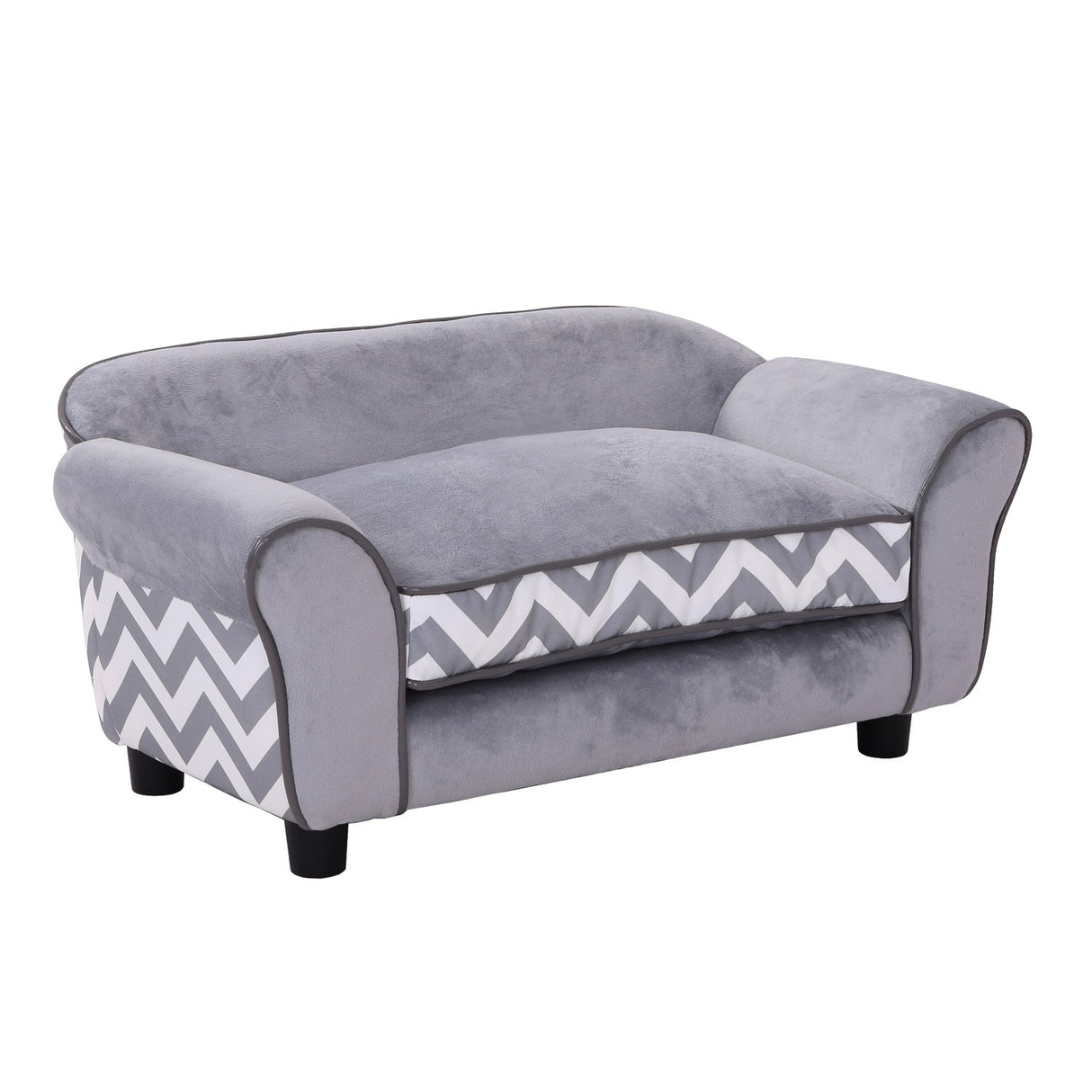 Easycomfort Divan voor honden Huisdierbed, Grijs, 73.5x41x33cm