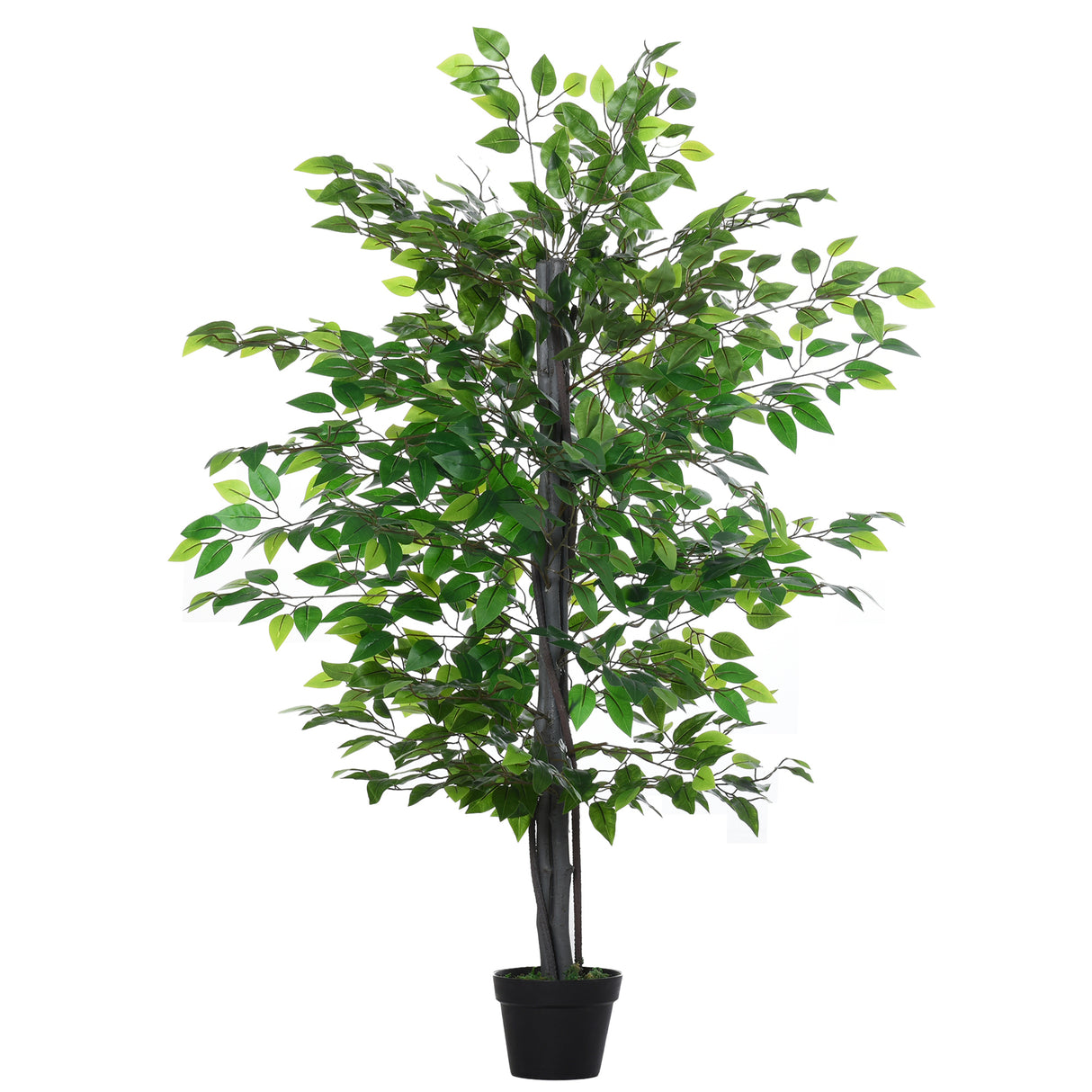 Easycomfort Kunstmatige Banyanboom, Decoratieve Nepplant voor Binnen en Buiten, Hoogte 145cm, Groen