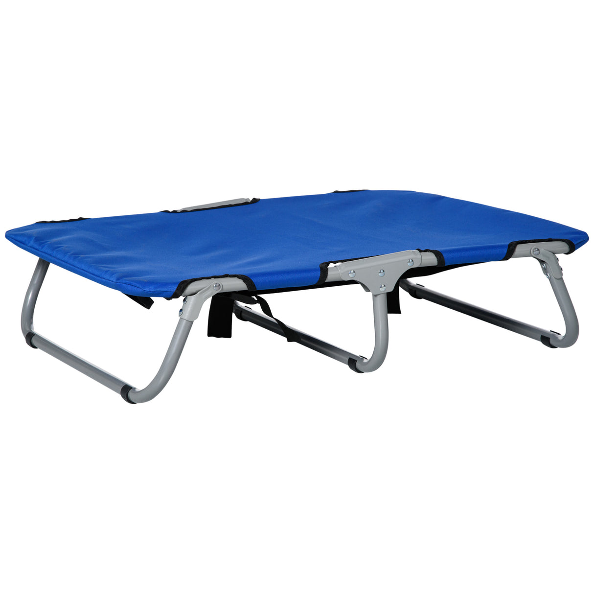 Easycomfort Hondenbed Opgevouwen Hondenbank Verhoogd Bed Opvouwbaar voor Binnen Buiten 71x58x20cm, Blauw
