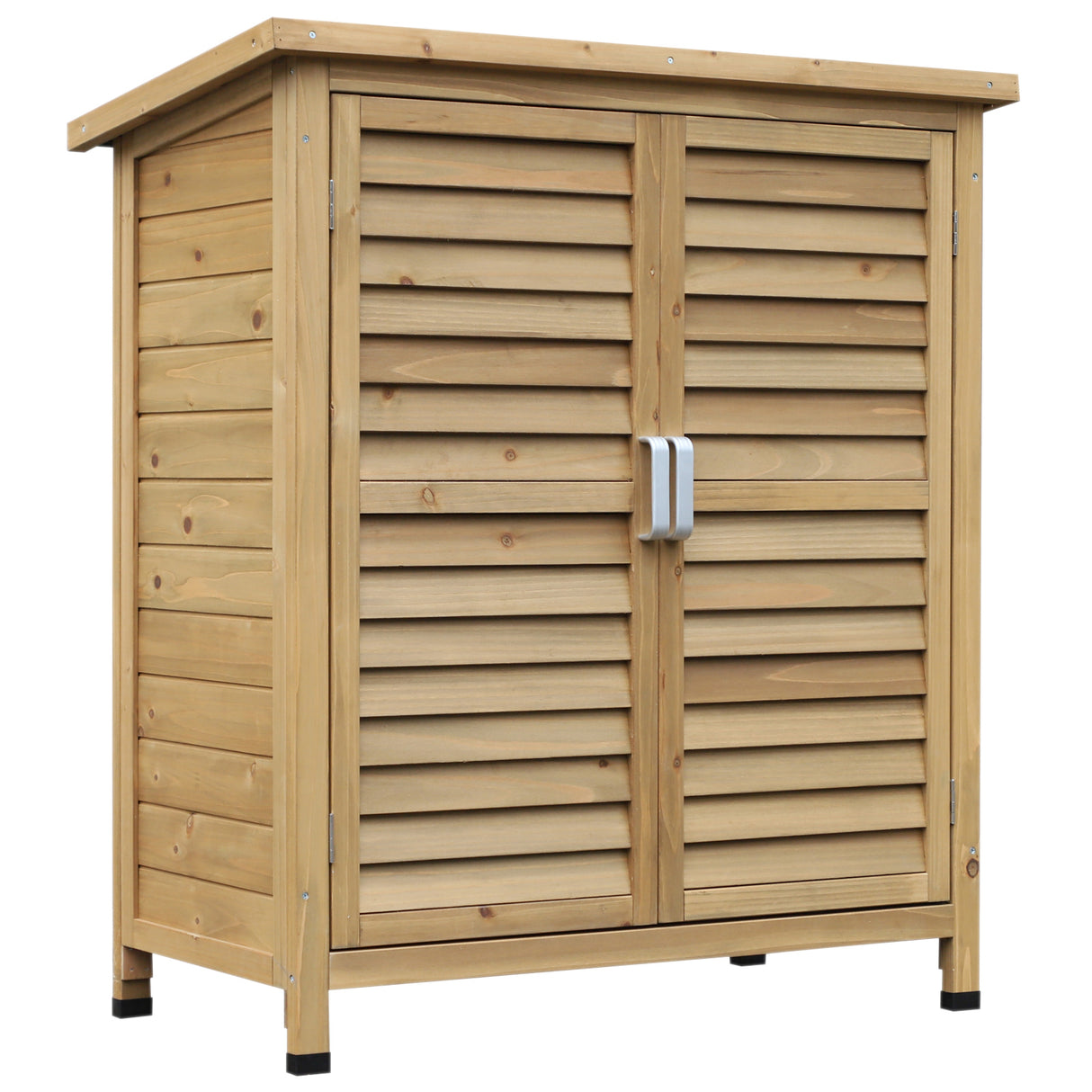 Comfortabele houten tuinschuur van vurenhout met waterdicht bitumen dak, 87x46.5x96.5cm