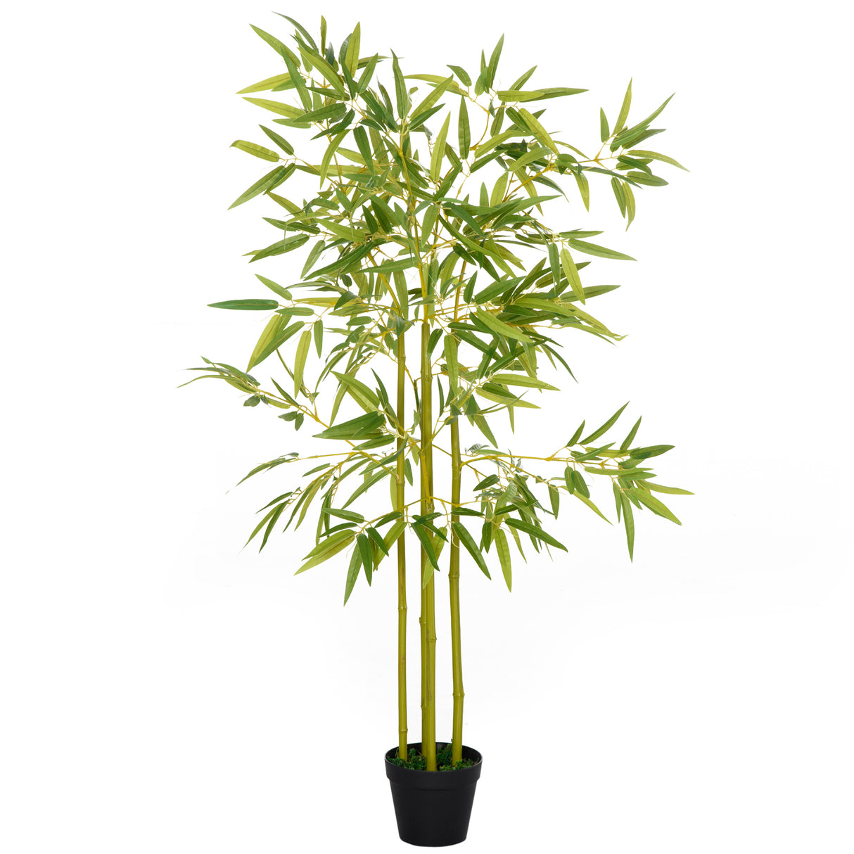 Easycomfort Bamboe in Kunstmatige Pot, Nepplant Decoratie voor Binnen en Buiten, Hoogte 120cm, Groen