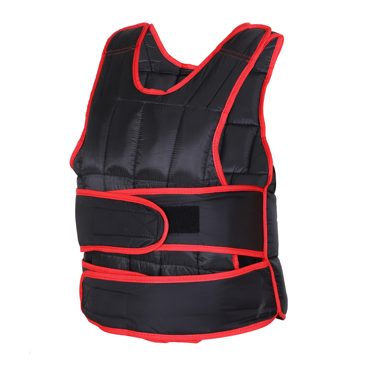 Easycomfort Gewichtsvest 20 kg Unisex 38 Losse Gewichten, Gevoerd, Sluitingen met Klittenband, Zwart en Rood