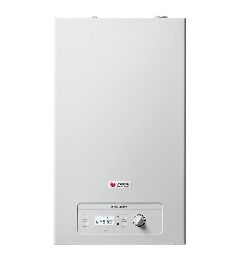 AREA OCCASIES Condensatieketel Hermann Saunier Duval THEMIS CONDENS 24 kW Lage NOx Aardgas Compleet met Rookgasafvoer Kit cod. 0010028067 - NIEUW Kit Dubbele Rookgasafvoer, Aardgas
