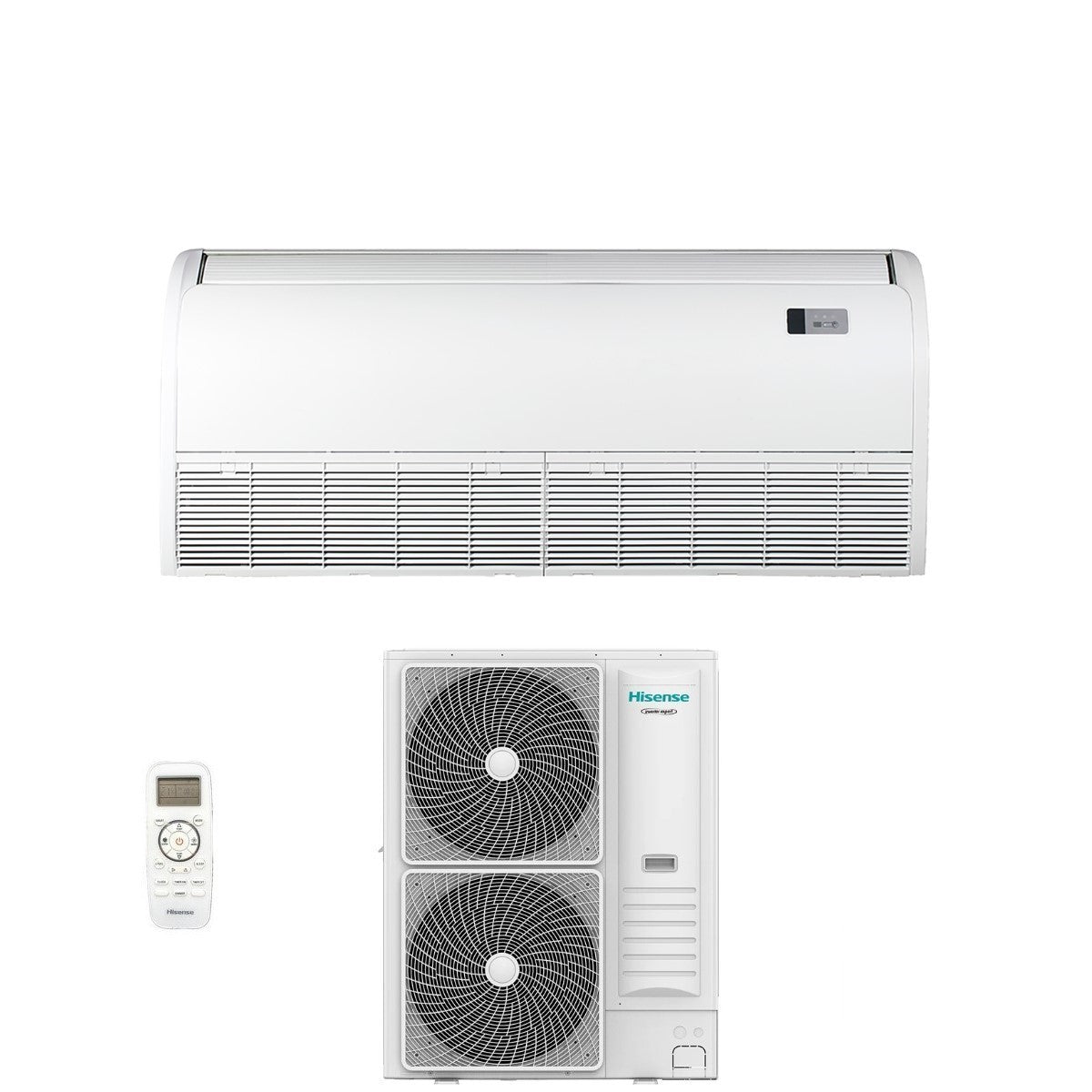 Climaatregelaar Airco Hisense Inverter Plafond / Vloer serie TURBO 60000 Btu AUV175UR4RC4 + AUW175U6RP4 R-32 Wi-Fi Optioneel met Standaard Afstandsbediening Inbegrepen