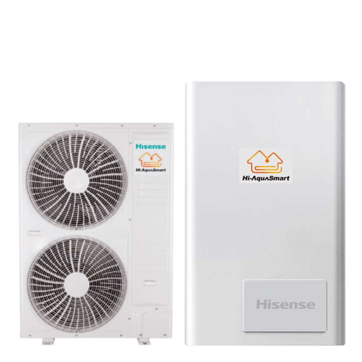 Gesplitste warmtepomp met dubbele functie lucht/water Hisense Hi-AquaSmart AHM-160UXCSAPA3 + AHW-120UCSEPA R-410 met inclusieve bediening