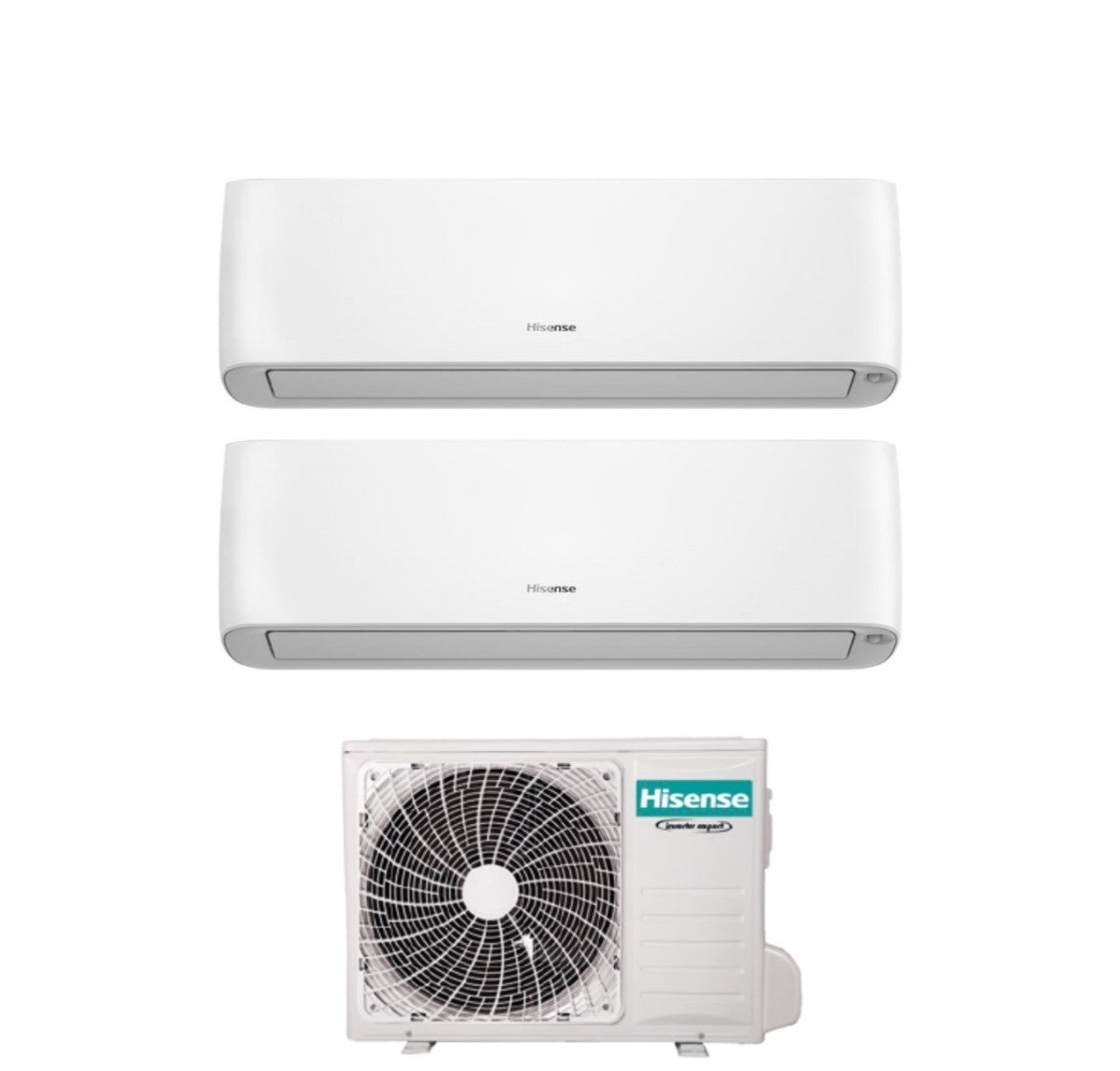 Airconditioner Hisense Dual Split Inverter serie ENERGY PRO PLUS / HI-ENERGY 9+12 met 2AMW42U4RGC R-32 Wi-Fi Integratie 9000+12000