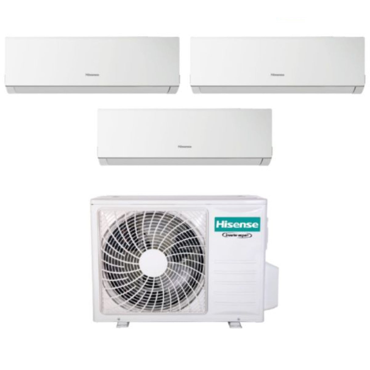 Airconditioner Hisense Trial Split Inverter serie NEW COMFORT 7+7+7 met 3AMW62U4RFA R-32 Wi-Fi Optioneel 7000+7000+7000 - Nieuw
