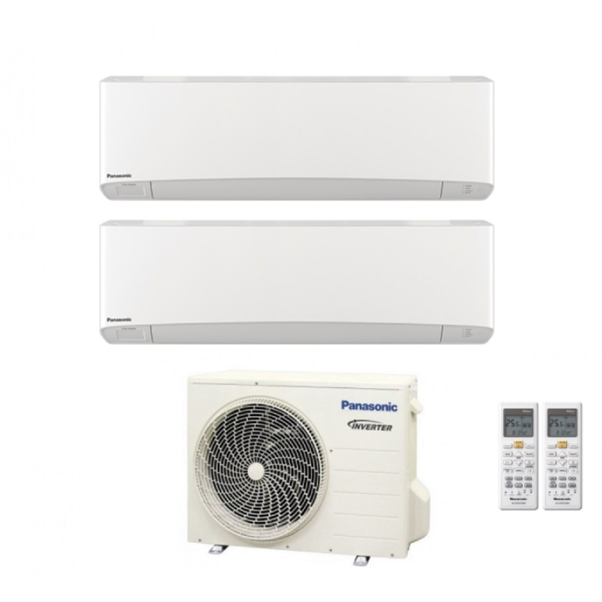 Climatizzatore Condizionatore Panasonic Dual Split Inverter Serie Etherea White 9+12 con CU-2Z35TBE R-32 9000+12000 Bianco MODELLO 2018