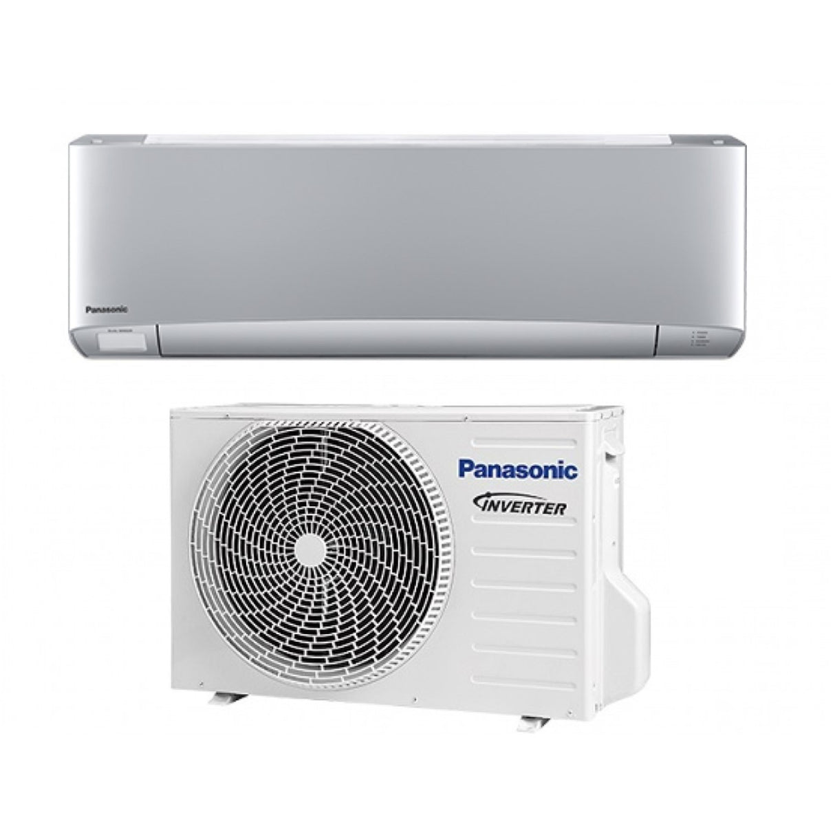 Climatizzatore Condizionatore Panasonic Inverter Serie Etherea Silver 12000 Btu CS-XZ35ZKEW R-32 Wi-Fi Integrato Colore Argento