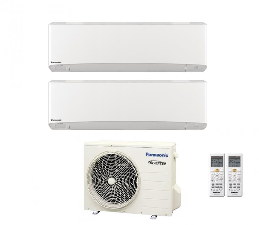 Climatizzatore Condizionatore Panasonic Dual Split Inverter ETHEREA White 7000+12000 con CU-2E15SBE 7+12