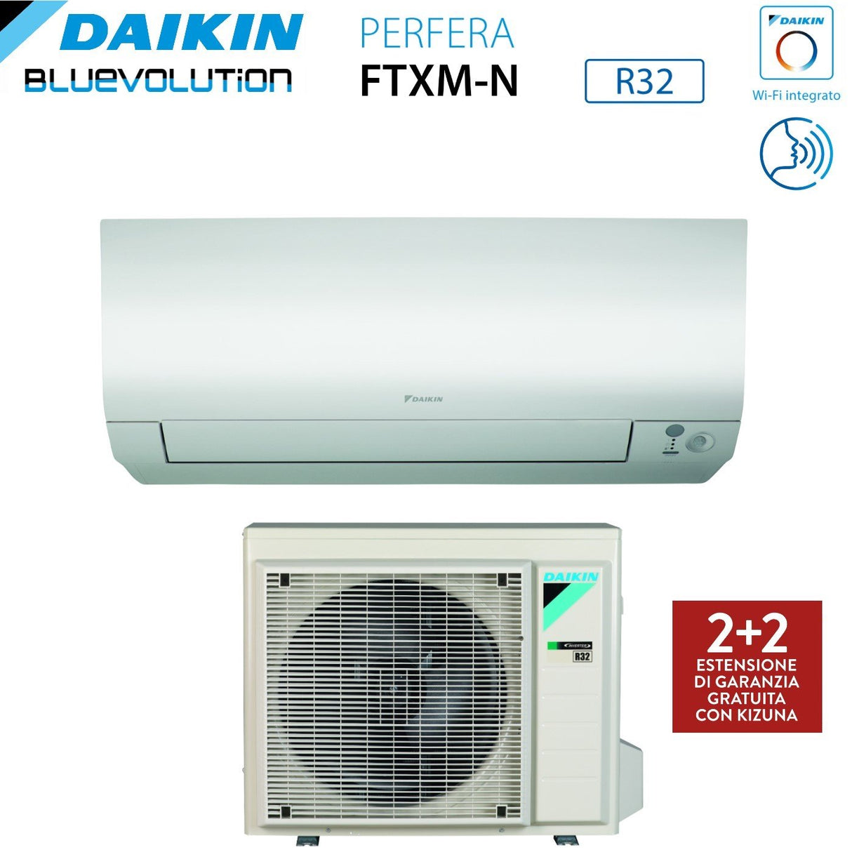 Climatizzatore Condizionatore DAIKIN Bluevolution Inverter Serie PERFERA 18000 Btu FTXM50N R-32 classe A++ Wi-Fi Integrato - Garanzia Italiana