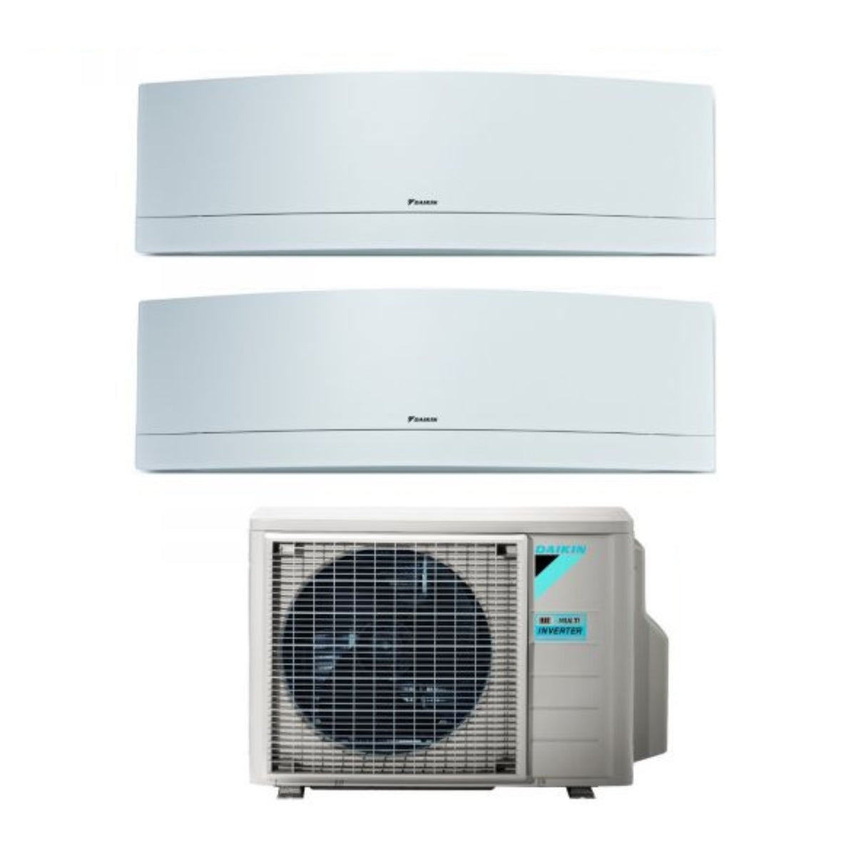 Climatizzatore Condizionatore Daikin Bluevolution Dual Split Inverter serie EMURA WHITE 9+9 con 2MXM50A R-32 Wi-Fi Integrato 9000+9000 colore Bianco Garanzia Italiana