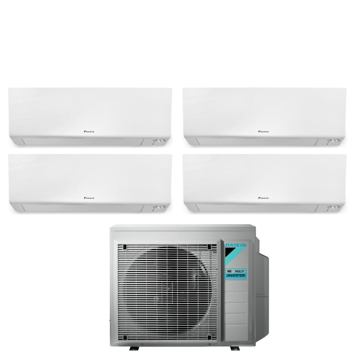 Climatizzatore Condizionatore Daikin Bluevolution Quadri Split Inverter serie FTXM/R PERFERA WALL 9+9+9+12 con 4MXM68N R-32 Wi-Fi Integrato 9000+9000+9000+12000 Garanzia Italiana - Novità