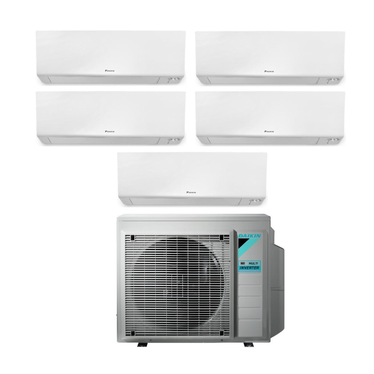 Climatizzatore Condizionatore Daikin Bluevolution Penta Split Inverter serie FTXM/R PERFERA WALL 7+9+9+9+9 con 5MXM90N R-32 Wi-Fi Integrato 7000+9000+9000+9000+9000 Garanzia Italiana - Novità