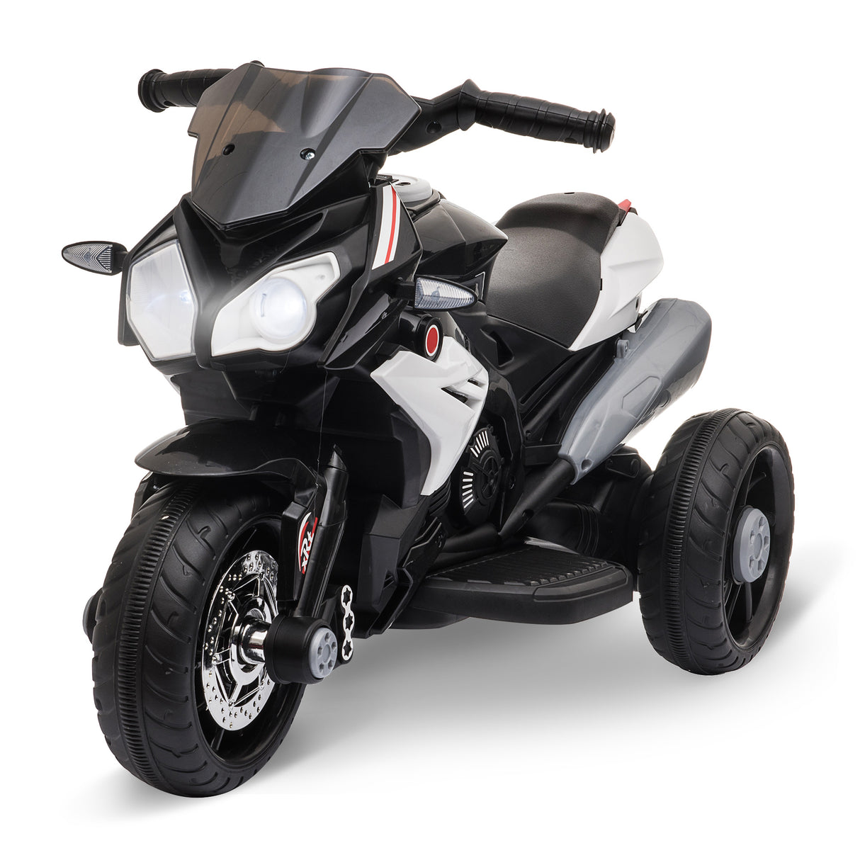 Easycomfort Moto Elettrica per Bambini 3-5 Anni Max. 25kg con Luci, Musica, Batteria 6V e Velocità 3km/h, 86cmx42cmx52cm Nera