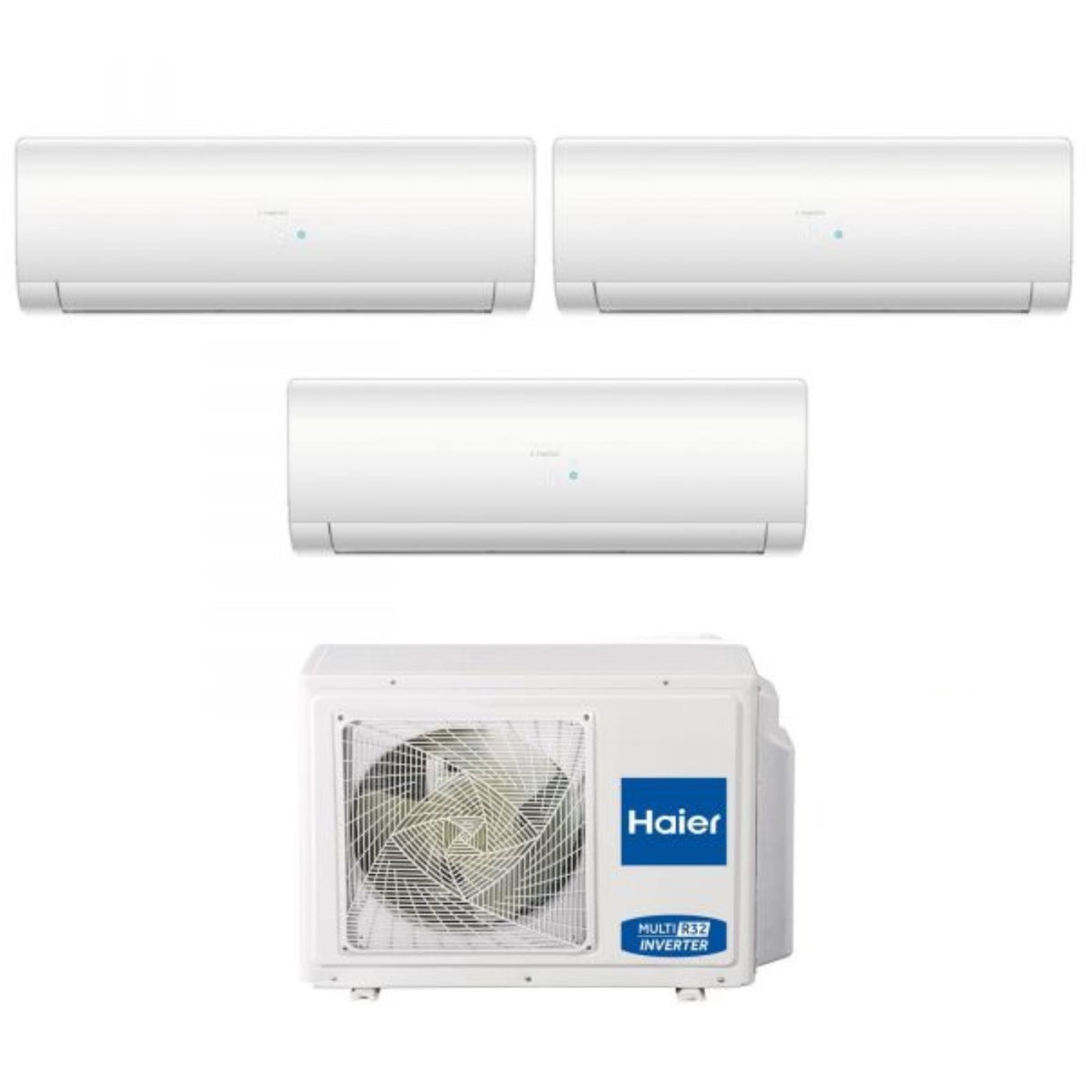 Climatizzatore Condizionatore Haier Trial Split Inverter serie IES PLUS 7+9+9 con 3U55S2SR3FA R-32 Wi-Fi Integrato 7000+9000+9000 - Novità