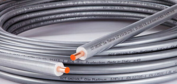 Koperbuis SCTubes SMISOL CLIM PLATINUM Voor Koeling 50 Meter Dikte 0,8 mm met Diameter 1/4 - 3/8 - 1/2