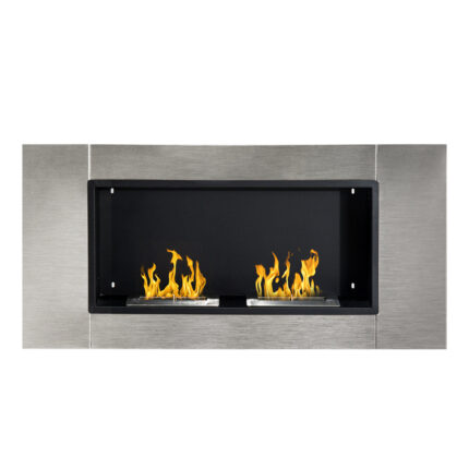 Moderne EasyComfort Wand Bio-ethanol Haard met 2 Branders - Capaciteit van 3L, 4400W - Afmetingen 110 x 54 x 14,5 cm.