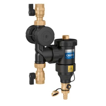 Multifunctionele Magnetische Ontluchtfilter Caleffi Dirtmagplus 1" voor warmtepompen.