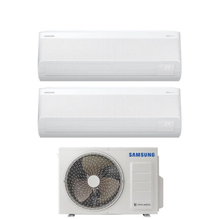 Samsung Dual Split Inverter WINDFREE AVANT S2 7+7 met AJ040TXJ2KG R-32 Wi-Fi Geïntegreerd 7000+7000