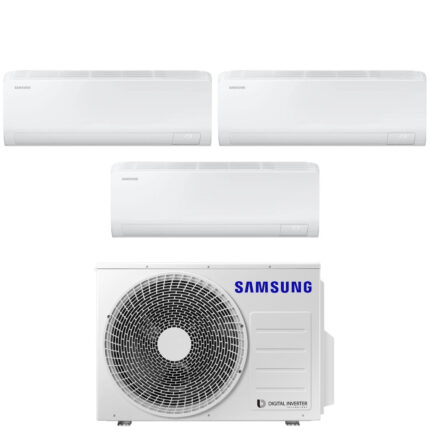 Airconditioner Samsung Trial Split Inverter serie CEBU S2 9+9+18 met AJ068TXJ3KG R-32 Geïntegreerd Wi-Fi 9000+9000+18000