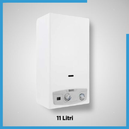 Krachtige en efficiënte Baxi ACQUAPROJET+ BLUE 11i aardgas gasboiler met natuurlijke trekkracht, geschikt voor warmtepompinstallaties.