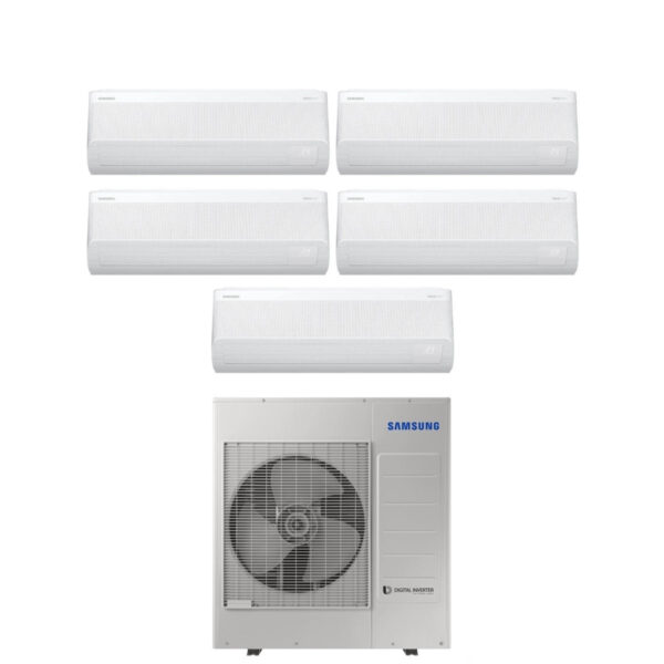 Samsung Penta Split Inverter serie WINDFREE AVANT S2 7+7+7+9+18 met AJ100TXJ5KG R-32 geïntegreerd Wi-Fi 7000+7000+7000+9000+18000