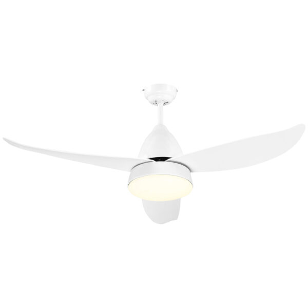 Easycomfort plafondventilator met LED-verlichting en inbegrepen afstandsbediening, 6 snelheden, ?122x45cm