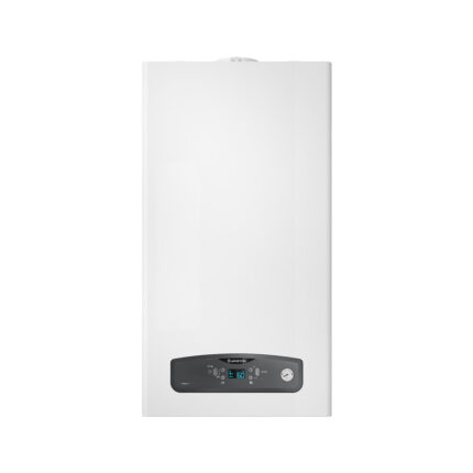 Condensatieboiler Ariston CARES S 24 EU voor aardgas of GPL, compleet met rookafvoerset.