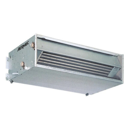 Aermec FCZ-P 1000 Ventiloconvector inbouw fan coil voor verticale/horizontale installatie met compact design en witte behuizing.