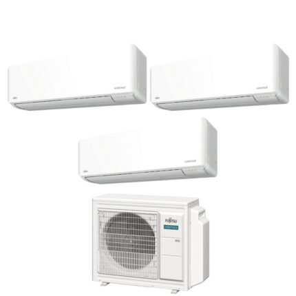 Klimaatregelaar Airconditioner Fujitsu Trial Split Inverter serie KM AIRSTAGE 7+7+12 met AOEG18KBCA3 R-32 ingebouwde Wi-Fi 7000+7000+12000