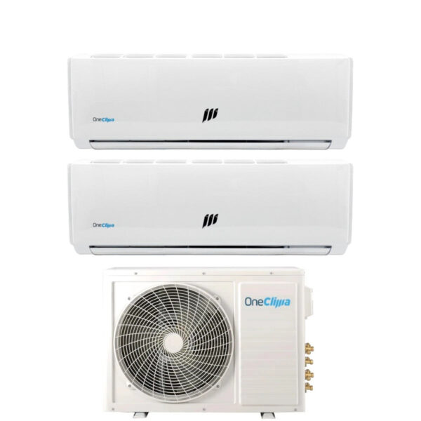 Dual Split Inverter Airconditioner OneClima serie PRO 12+18 met MLT27x3/Y24 R-32 Optionele Wi-Fi 12000+18000