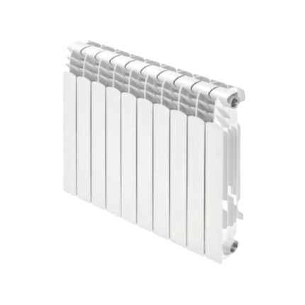 Aluminium radiator van Ferroli PROTEO HP 700 met 4 tot 10 elementen, afstand 600, in gietijzer design.