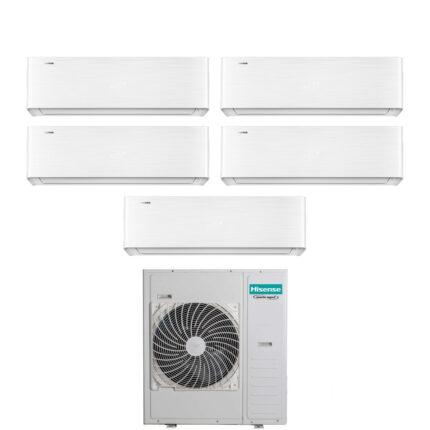 Airconditioner Hisense Penta Split Inverter serie ENERGY PRO X 9+9+9+9+12 met 5AMW125U4RTA R-32 Geïntegreerde Wi-Fi 9000+9000+9000+9000+12000