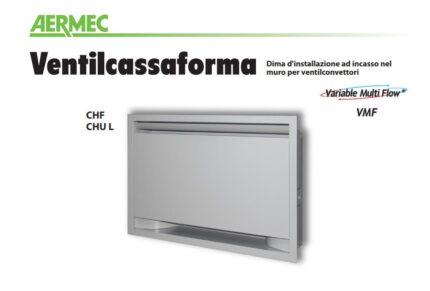 Compacte Aermec Ventilatiesysteem CHU 12L voor warmtepompen - efficiënt en modern design.
