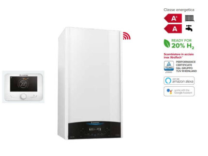 Condensatieketel Ariston GENUS ONE+ NET 24 kW Low NOx Wi-Fi Aardgas/GPL met Sensys - Inclusief Rookafvoerset.