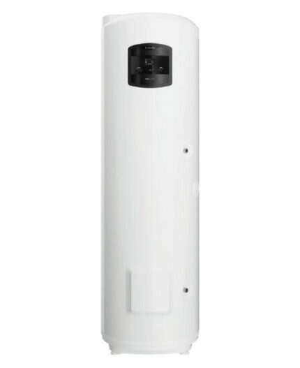 Energiezuinige warmtepompboiler Ariston Monobloc Nuos Plus 200 met geïntegreerde Wi-Fi, A+ energieklasse.
