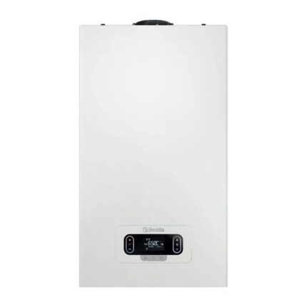 Moderne Beretta MYNUTE EVO X 35 C P condensatieketel op aardgas/GPL met lage NOx-uitstoot. Compleet met rookgasafvoerset.