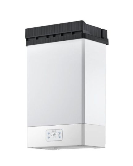 Krachtige gasboiler voor buiten, Beretta IDRABALCONY LX 13 lt op aardgas met Low NOx-technologie.