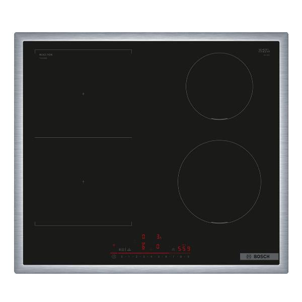 Bosch Serie 6 PVS645HB1E Inductiekookplaat 4 Branders (L58,3xP51,3) Met Zwarte Keramische Glasprofielen