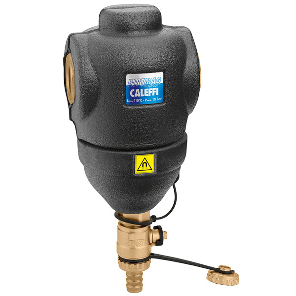 Magnetische scheidingsfilter Caleffi 546316 in messing 1" voor warmtepompen.
